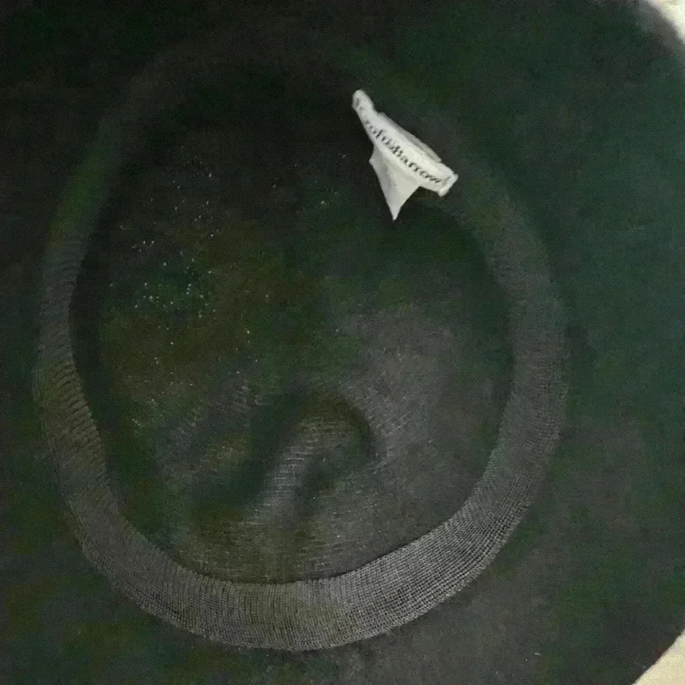 Croft&Barrow Black wool blend bucket style hat w flower detail - Picture 5 of 5